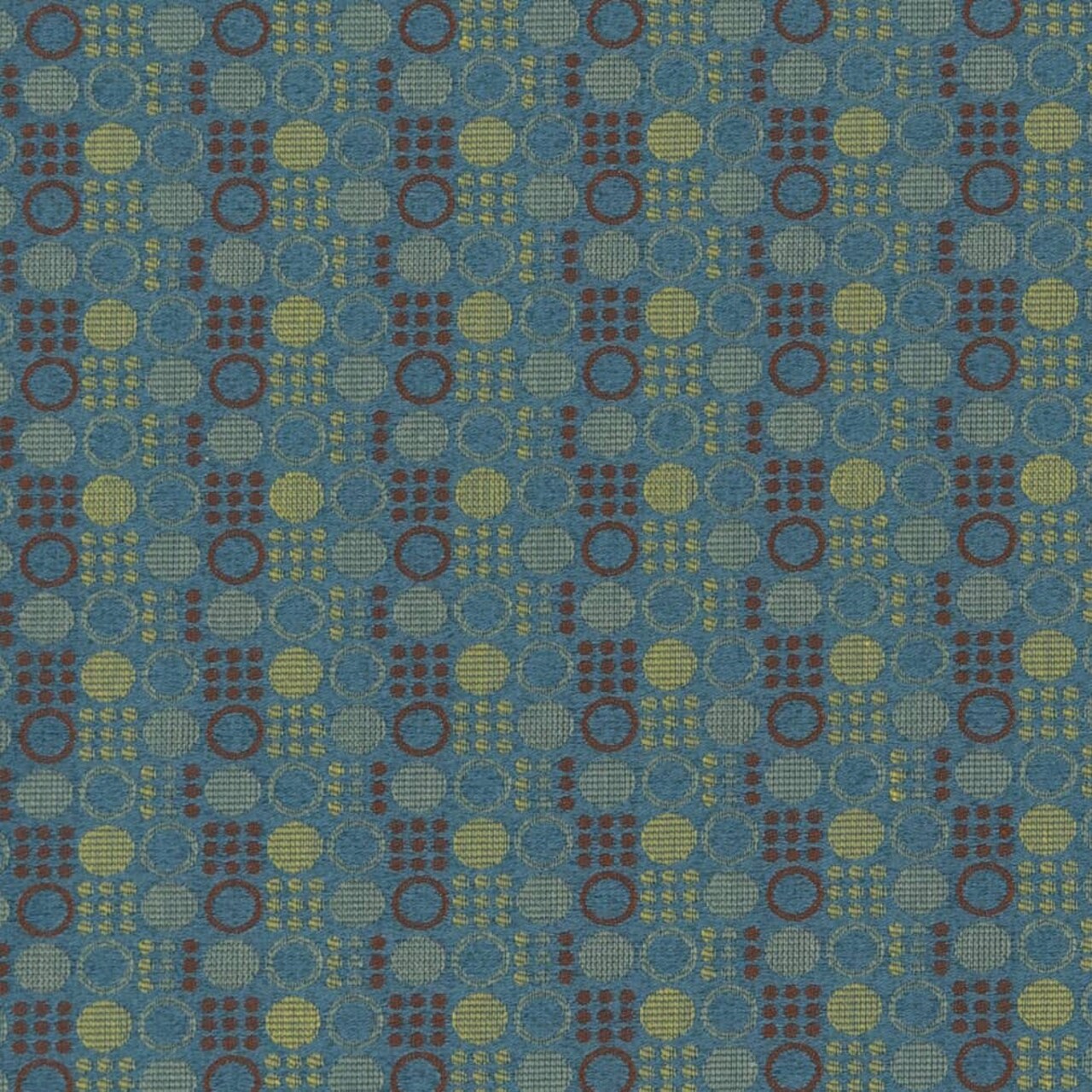 Atlantic - Aqua Teal Abstract Geometric,small Scale Upholstery Fabric 54 Inches"